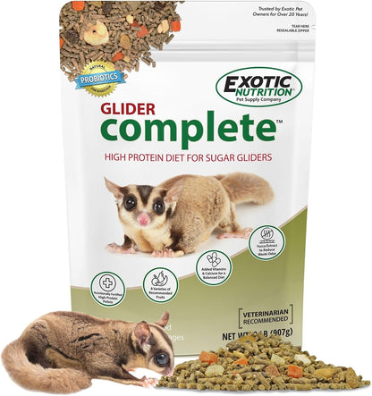 Glider Complete - Healthy High Protein Nutritionally Complete Staple Diet Sugar Glider Food (2 Lb)1