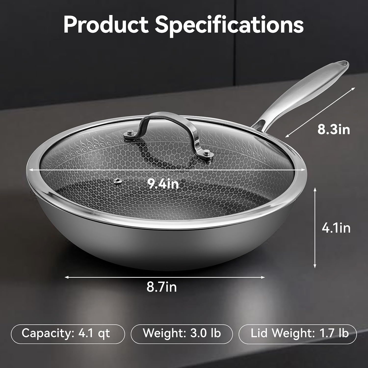 12-2-inch-stainless-steel-honeycomb-wok-pan-with-glass-lid-3-ply-18-10-stainless-steel-stir-fry-pan-flat-bottom-wok-for-induction-gas-electric-and-glass-stoves-4-2-qt