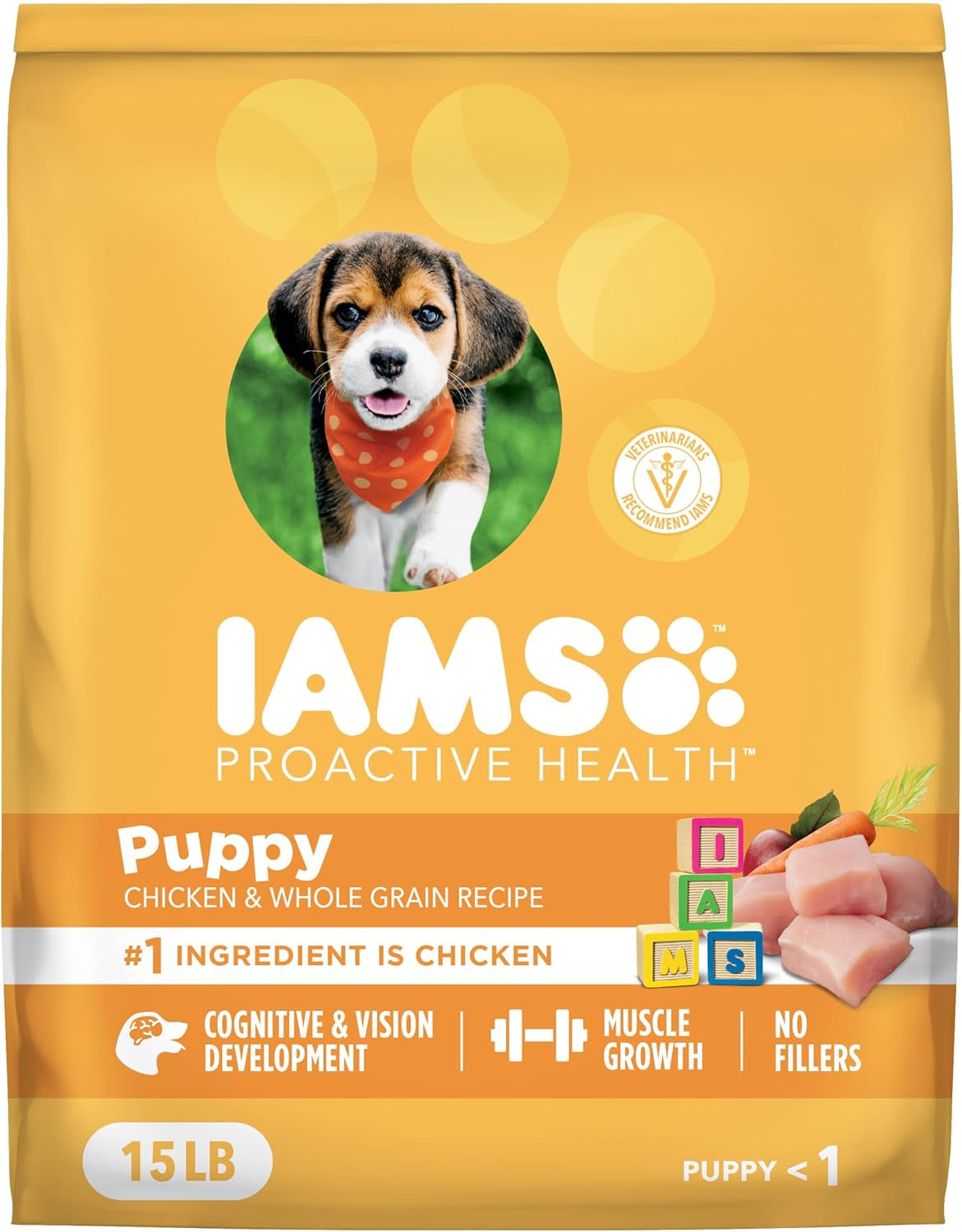 iams-proactive-health-puppy-dry-dog-food-chicken-whole-grain-15-lb-real-chicken-1-ingredient-vet-recommended-omega-3-dha-for-cognitive-vision-development-calcium-for-bones-joints