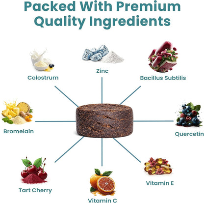 Itch & Allergy plus Dog Allergy Chews for Itchy Skin, Ears & Paws | Colostrum, Probiotics & Quercetin | Dog Allergy Relief for Skin Redness, Hair Loss, Immunity and Digestive Health - 60 Chews5