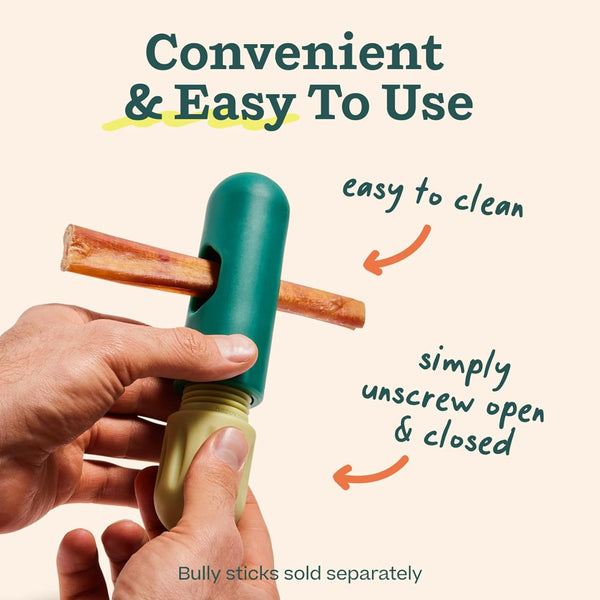 WOOF Bullysafe Bully Stick Holder for Dogs | Fits Dogs 10+ Lbs, Secures Bully Sticks, Extends Chew Time, Easy to Clean, Reusable Design4