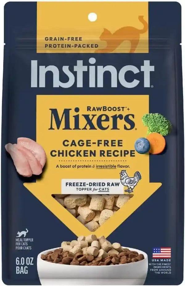Instinct Freeze Dried Mixers, Cat Food Toppers, Digestive Health, 5.5 Oz | Freeze-Dried Raw Meal Topper or Treat, Functional Whole Foods, Fiber, and Probiotics for Gut Support15