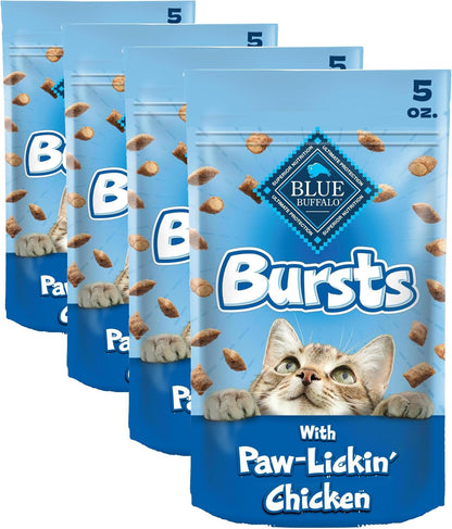 Blue Buffalo Bursts Paw-Lickin' Chicken Crunchy & Creamy Cat Treats, Great for Training, Made with Real Chicken, Natural Cat Treats Enhanced with Vitamins, Minerals & Other Nutrients, 5 Oz.13
