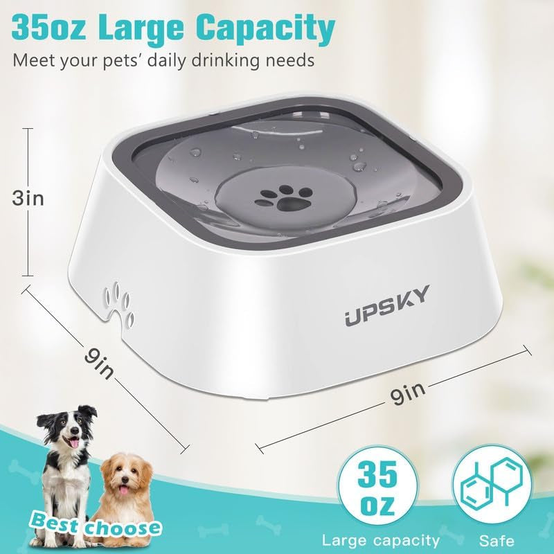 upsky-35oz-no-spill-pet-water-bowl-slow-water-feeder-for-dogs-and-cats-splash-proof-bowls-slow-drinking-pet-dish-easy-clean-dishwasher-safe-portable-for-travel