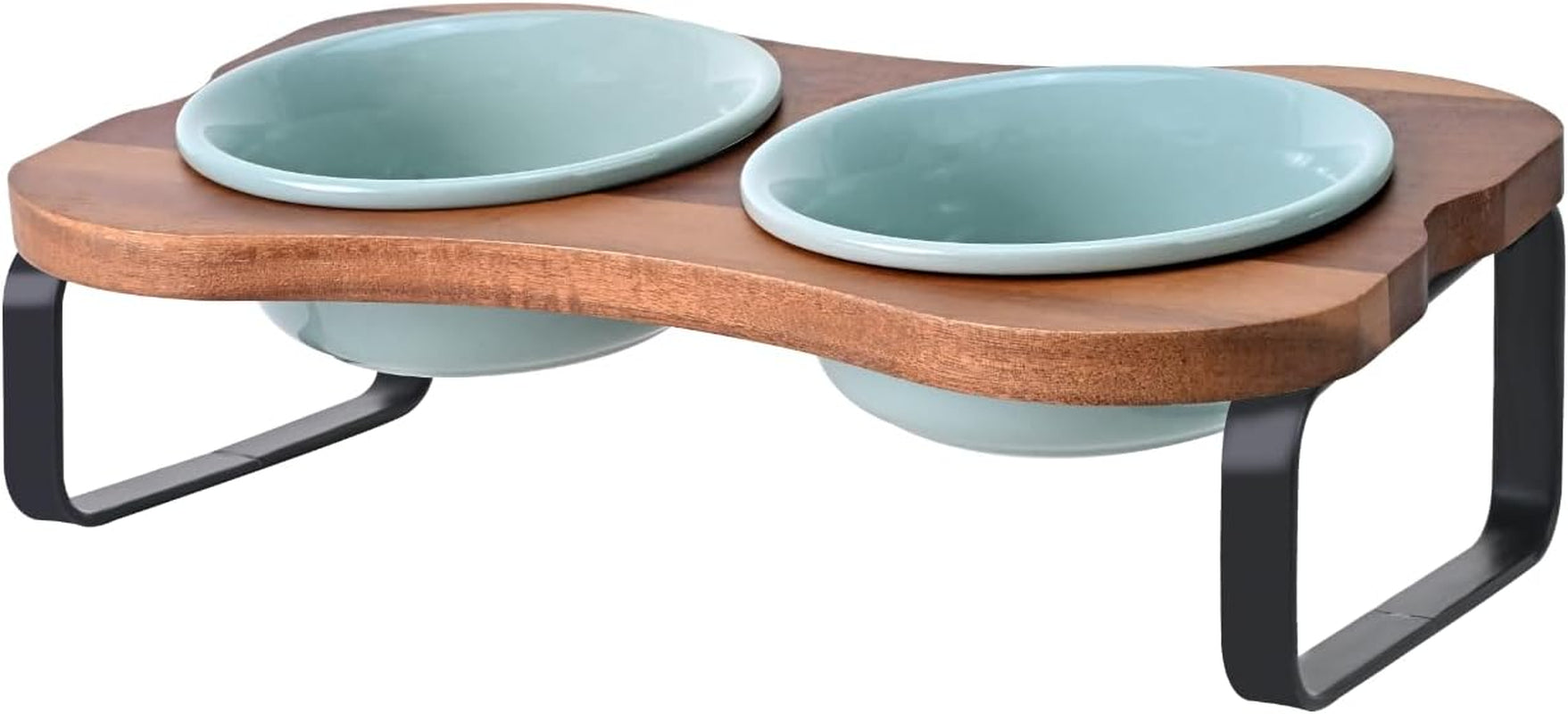 spunkyjunky-ceramic-elevated-tilted-dog-bowls-bone-shaped-raised-with-2-height-iron-stand-4-9-dog-and-cat-food-water-bowls-set-non-slip-for-puppy-kitten-small-sized-breed-7-oz-light-green