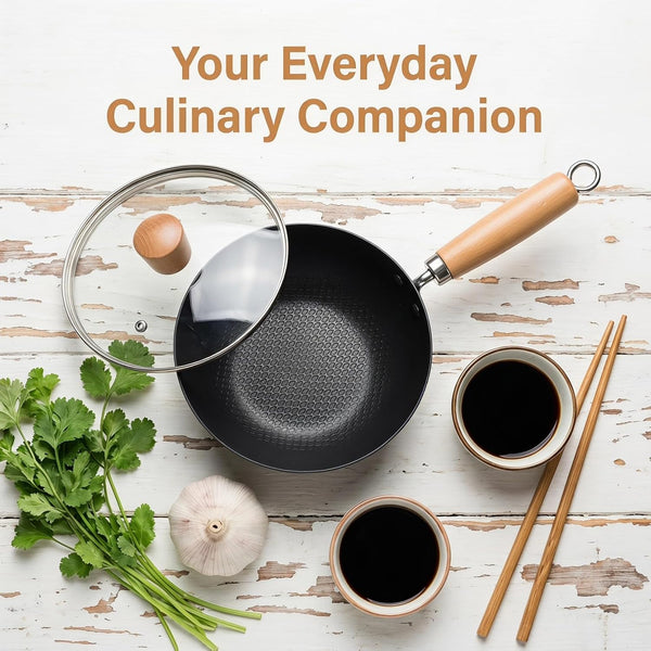 Mini Iron Pot Lid Nonstick Skillet for Cooking Stir Fry Pan Chinese Wok Kitchenware for Stove5