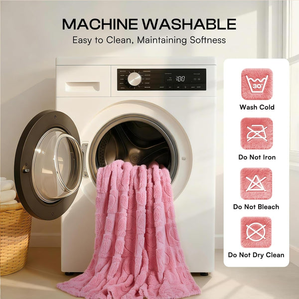 Luciphia Small Dog Blanket Washable Pet Bed Cover Soft Fluffy Puppy Blanket with Premium Fleece 300GSM Cozy Calming Cat Blankets for Indoor Cats Pink 30X20 Inch6