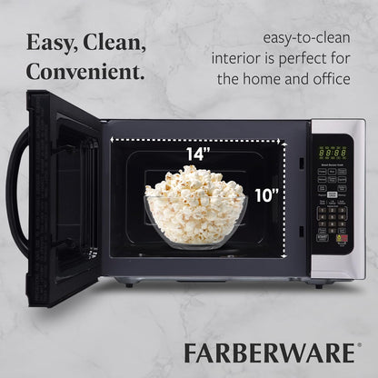 1.2 Cu. Ft. Countertop Microwave Oven – 1000 Watts Power, Smart Sensor Auto Cook Settings, Defrost, Easy Clean and Child Safety Lock - Stainless5