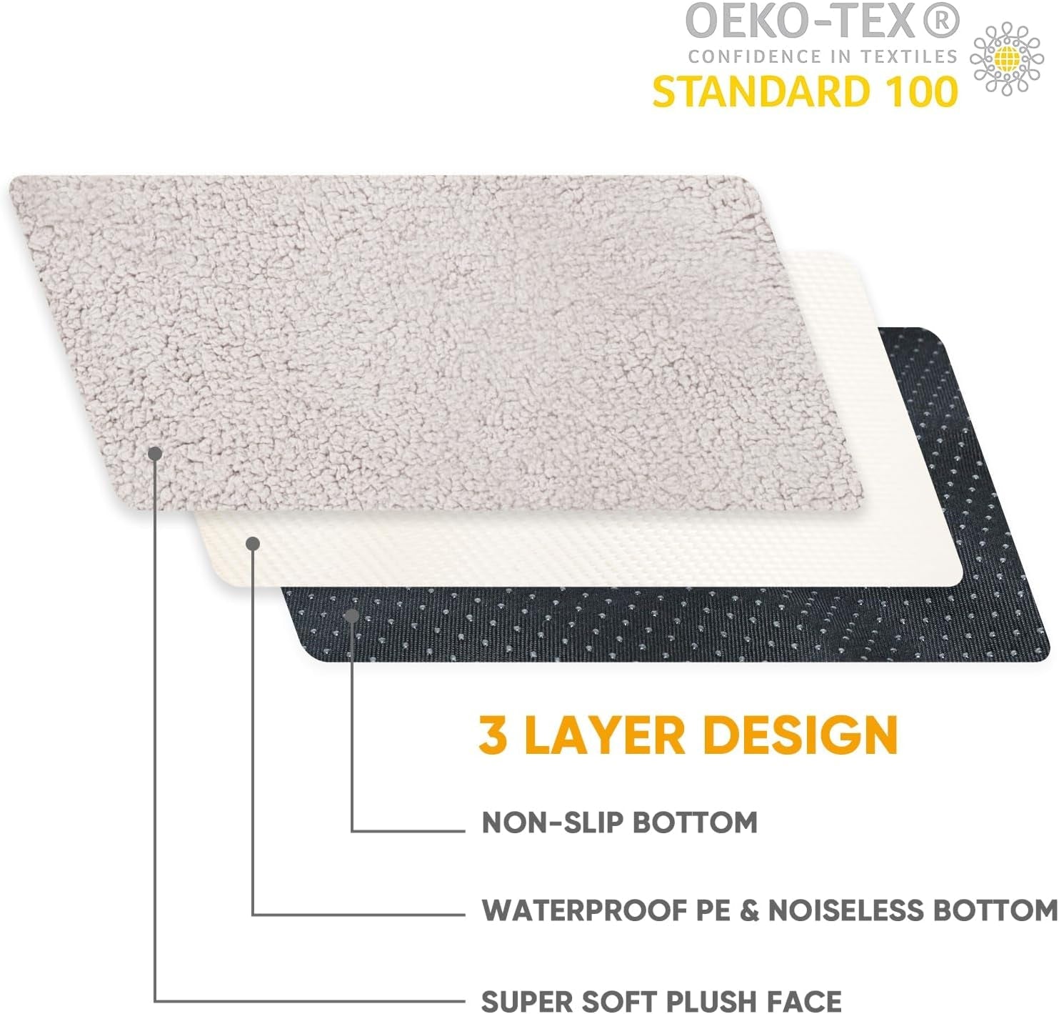 sunheir-washable-extra-large-dog-bed-covers-soft-plush-replacement-waterproof-dog-bed-liner-pet-bed-cover-with-zipper-44x32x3-inches-grey-cover-only