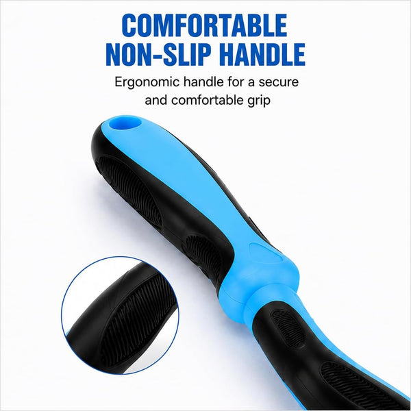 Dematting Comb for Dogs and Cats, Undercoat Pet Brush for Long Hair, Deshedding Brush for Dog Removes Tangles Knots and Loose Fur, 2-In-1 Double Tooth Comb Undercoat Rake Dog Brush7