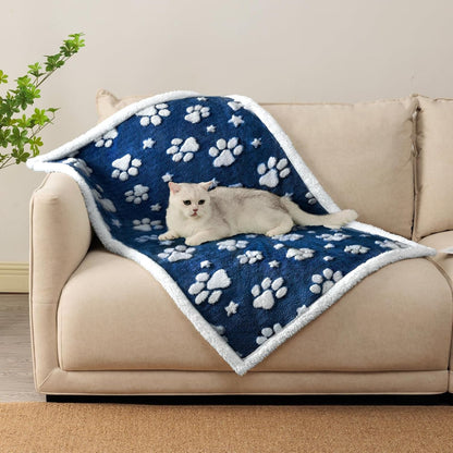 Cute Waterproof Blanket for Dog Cat or Adult, 50"X60", Pink | 3D Textured Flower Pet Blanket for Bed Couch Sofa, Soft Liquid Pee Proof Pet Furniture Protector17