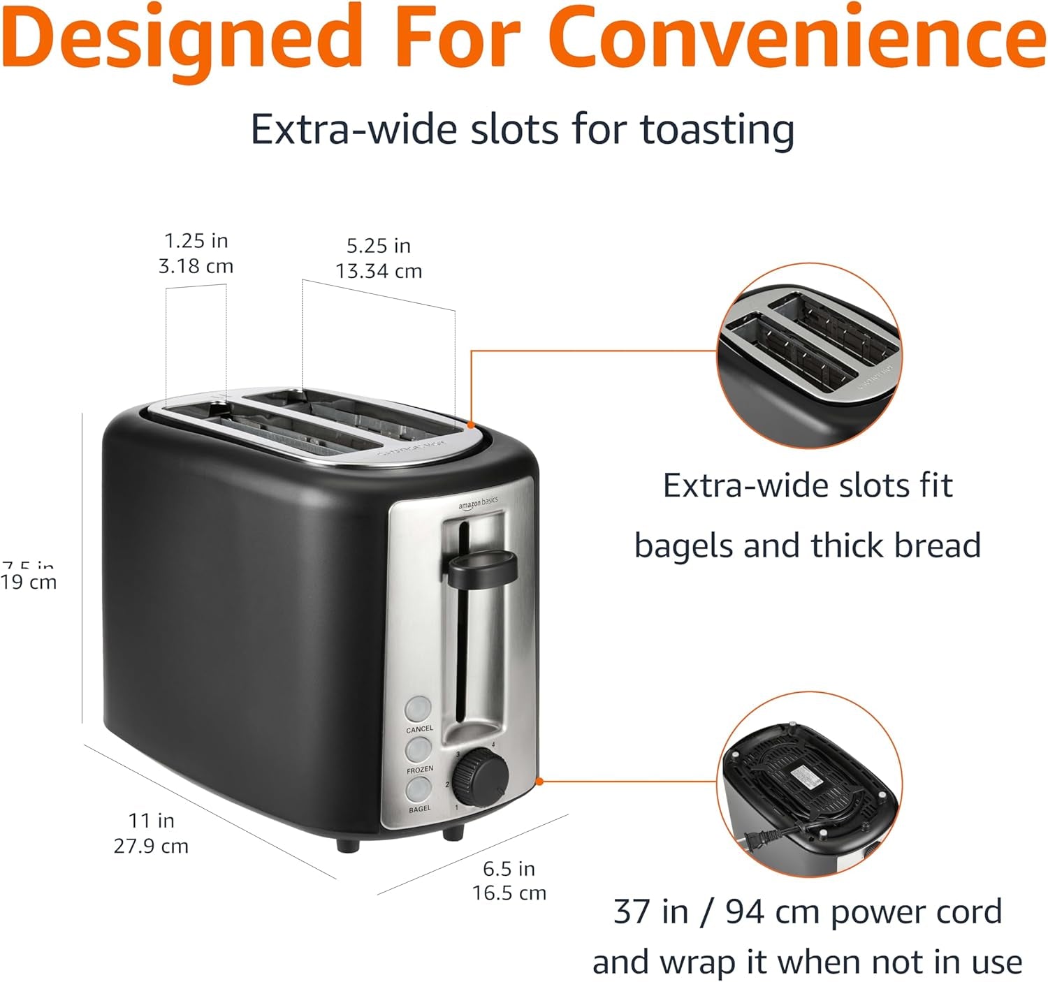 2-slice-toaster-extra-wide-slots-for-bagels-6-browning-settings-removable-crumb-tray-defrost-cancel-bagel-buttons-cord-wrap-900w-black-silver