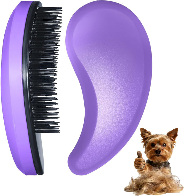 Small Dog Brush, Skin-Friendly Soft Bristles (Blue) | Puppy Hair Brush, Massage and Bath Supplies, Pet Grooming Tool for Teddy, Yorkies, Maltese, Shih Tzu, Chihuahua16