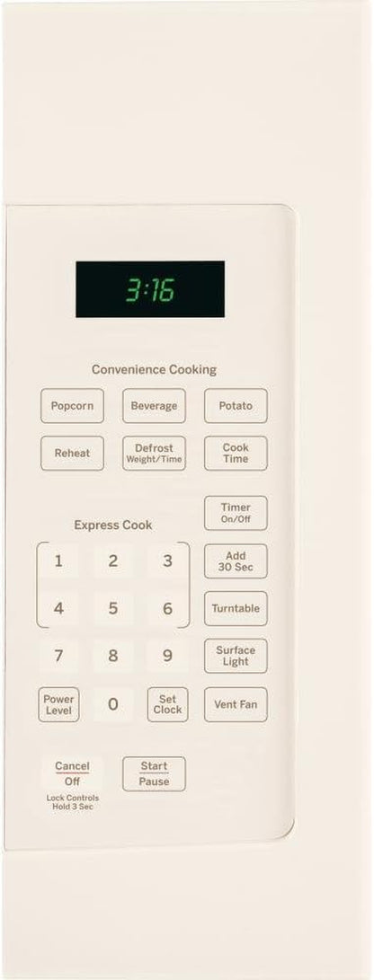 GE MICROWAVES 1029481 1000W 1.6 Cu. Ft. Over-The-Ran Microwave Oven, Bisque2