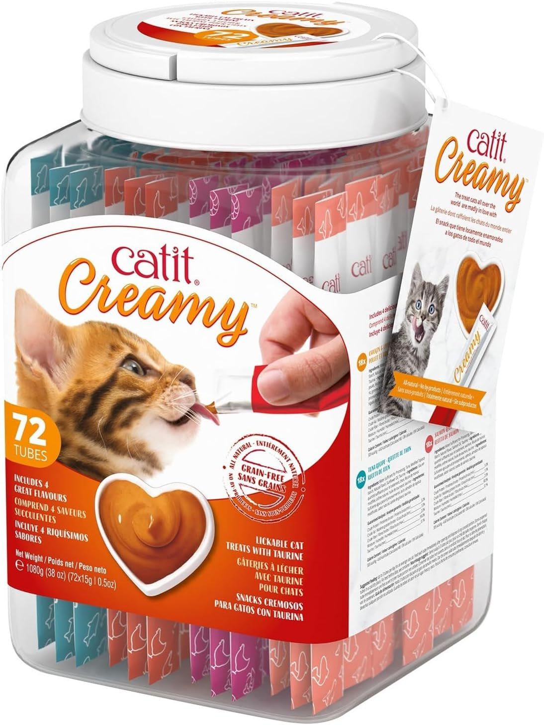 catit-creamy-lickable-cat-treat-hydrating-and-healthy-treat-for-cats-of-all-ages-assortment-72-pack