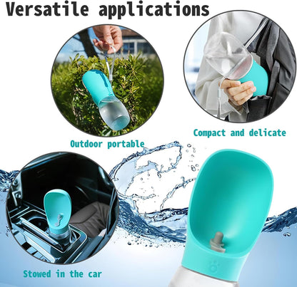 Kalimdor Dog Water Bottle,Leak Proof Portable Puppy Water Dispenser with Drinking Feeder, Dog Walking Accessories for Pets Outdoor Walking, Hiking, Travel, Food Grade Plastic3