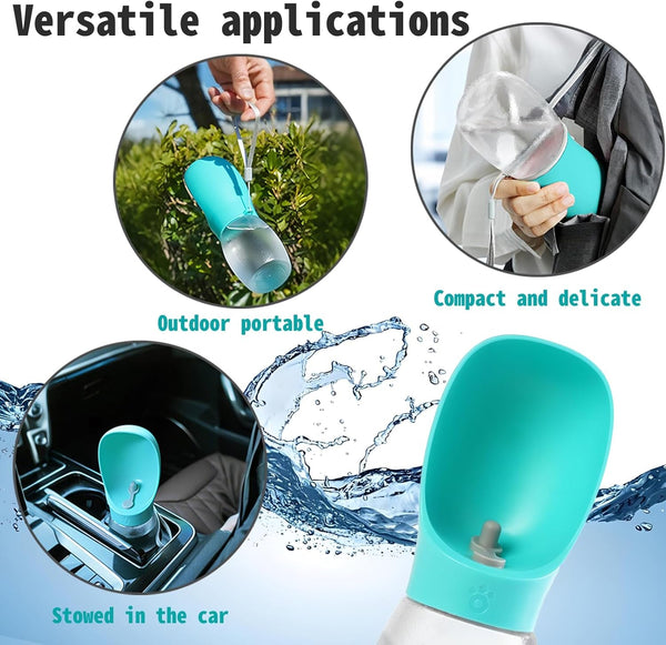 Kalimdor Dog Water Bottle,Leak Proof Portable Puppy Water Dispenser with Drinking Feeder, Dog Walking Accessories for Pets Outdoor Walking, Hiking, Travel, Food Grade Plastic3