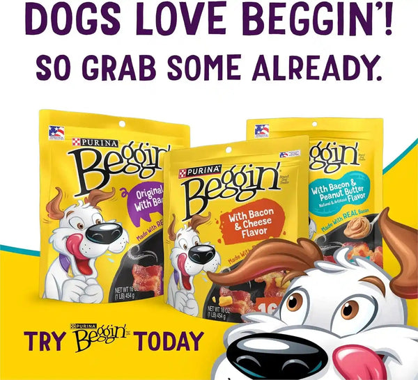 Purina Beggin' Flavor Stix with Bacon and Peanut Butter Flavor Dog Chew Stix - 40 Oz. Pouch6