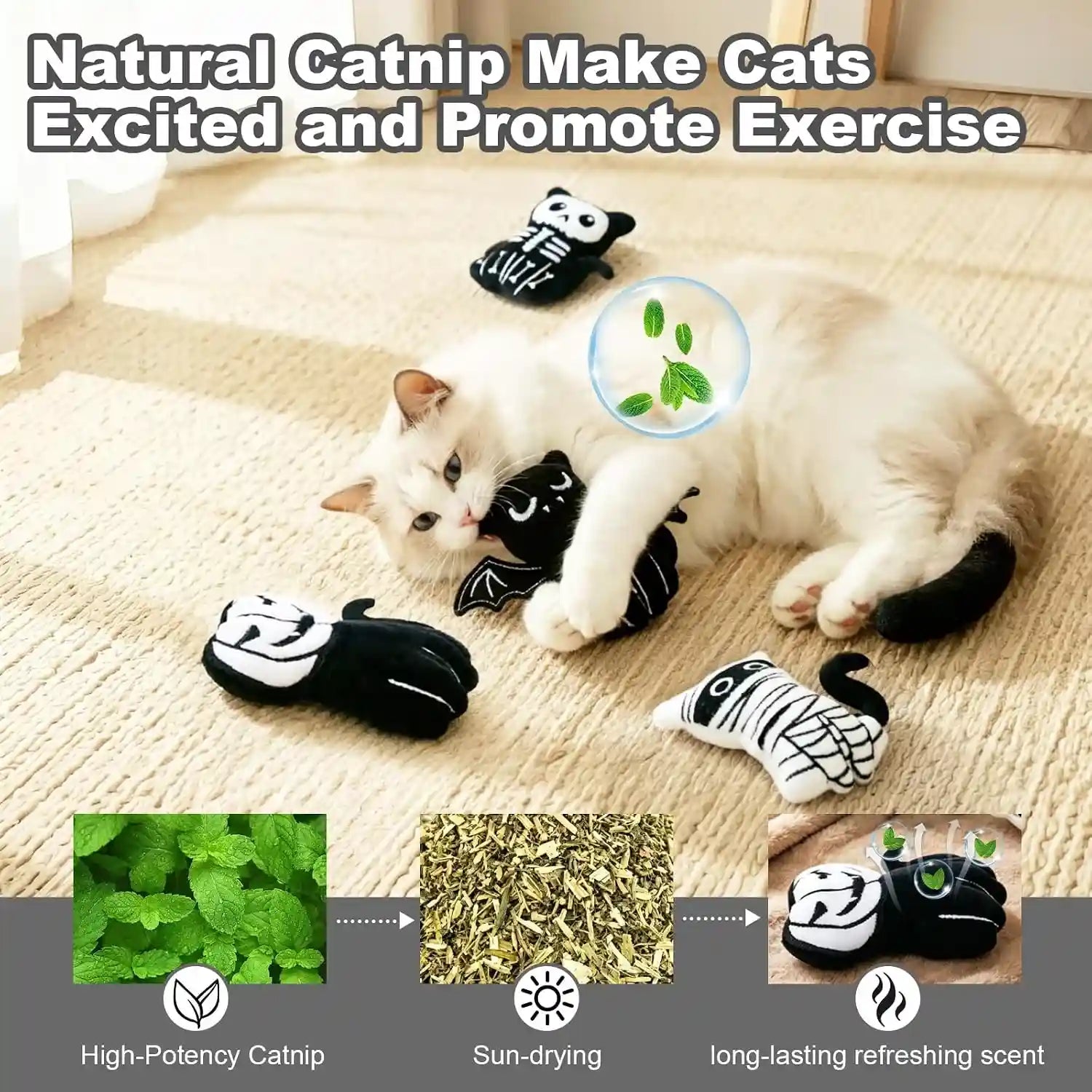 retro-shaw-catnip-toys-4-pack-horror-goth-cat-toys-for-indoor-cats-kitten-crinkle-interactive-cat-nip-kitty-toys-for-all-breeds-3-7-inches
