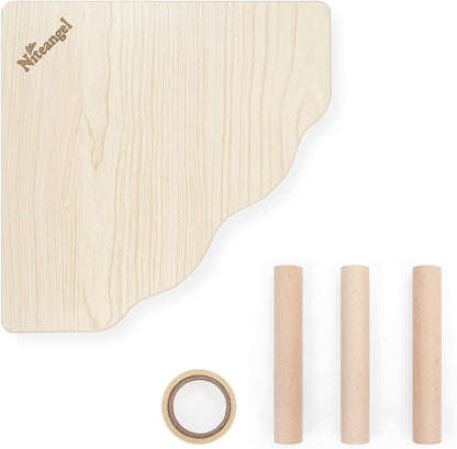 Niteangel Hamster Play Wooden Platform: Triangle - 9" L X 9" W - 6.3" H | Can Maximizes Cage Space & Enriches Pet Environment for Dwarf Syrian Hamsters Gerbils Mice Degus or Other Small Pets7