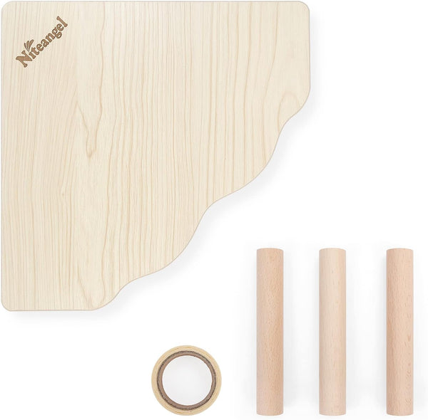 Niteangel Hamster Play Wooden Platform: Triangle - 9" L X 9" W - 6.3" H | Can Maximizes Cage Space & Enriches Pet Environment for Dwarf Syrian Hamsters Gerbils Mice Degus or Other Small Pets7