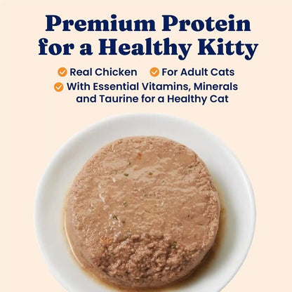 Solid Gold Wet Cat Food Pate for Indoor Cats - Healthy Canned Cat Food Pate W/Real Chicken, Omega Fatty Acids, Vitamins & Minerals - Grain Free & Gluten Free Can Meals for Cats & Kittens - 24Ct/3Oz2