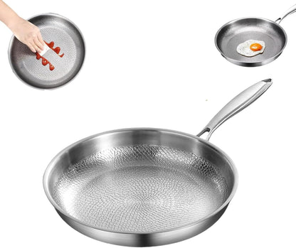 Titanium Hammered Pan Pro, 2025 New Multifunctional Ultra-Durable Scratch-Resistant Non Stick, Even Heating for Cooking1