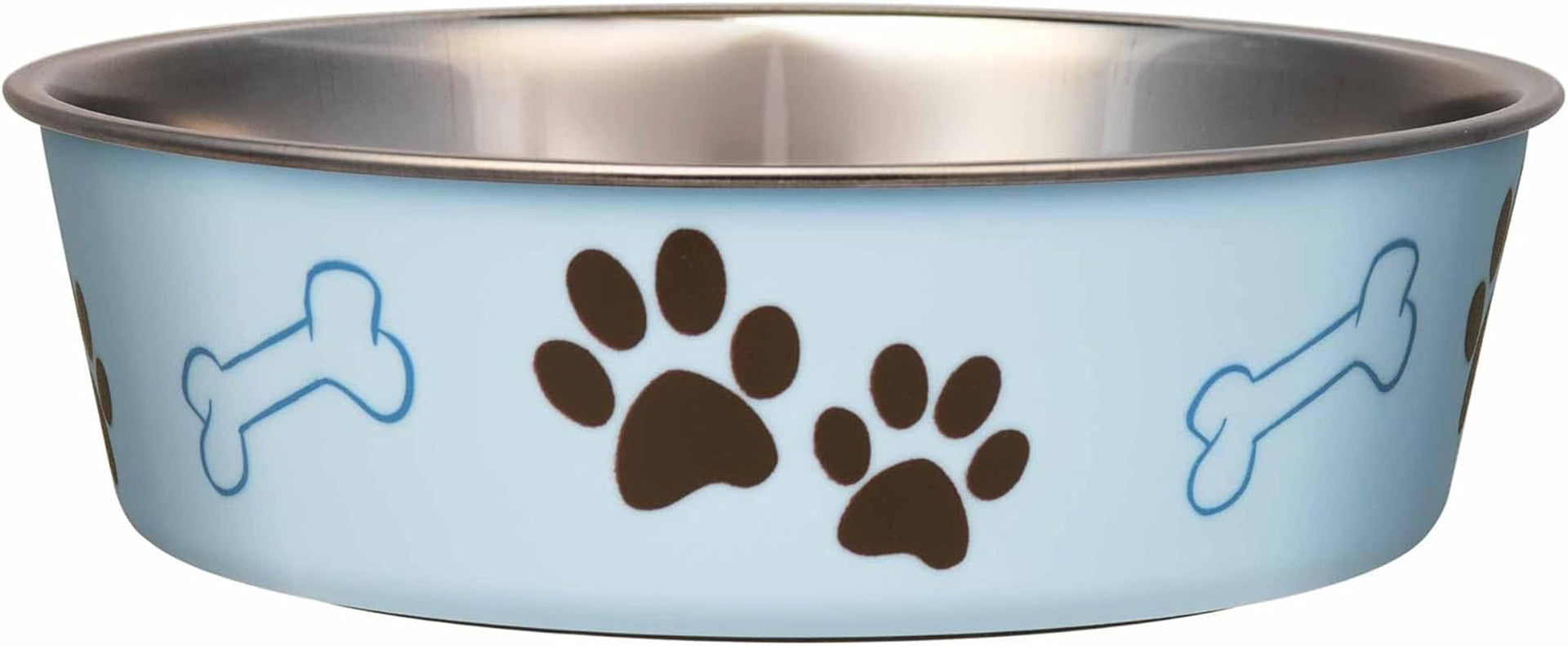 loving-pets-bella-dog-bowls-stainless-steel-dog-cat-bowls-spill-proof-dog-food-bowl-cat-bowl-puppy-essentials-pet-supplies-great-for-home-travel-medium-20-35-lbs-blueberry