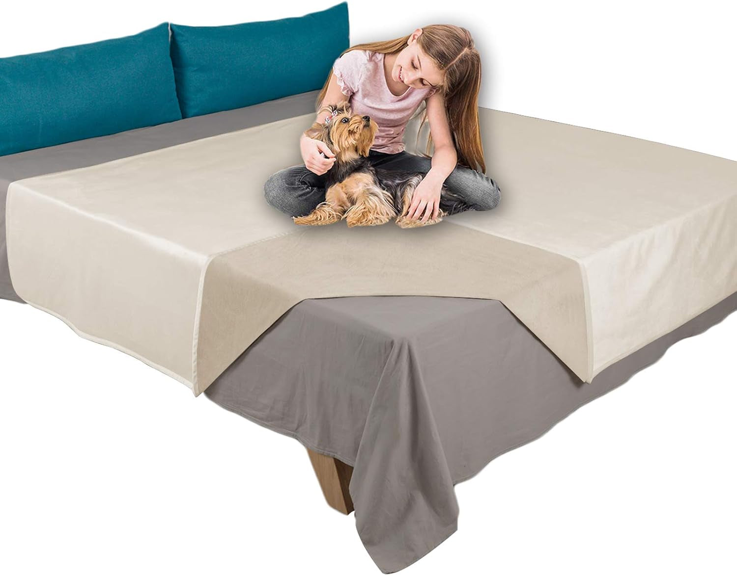 ameritex-pet-bed-blanket-reversible-100-waterproof-velvet-super-soft-for-sofa-and-bed-82x102-inches-cream-sand