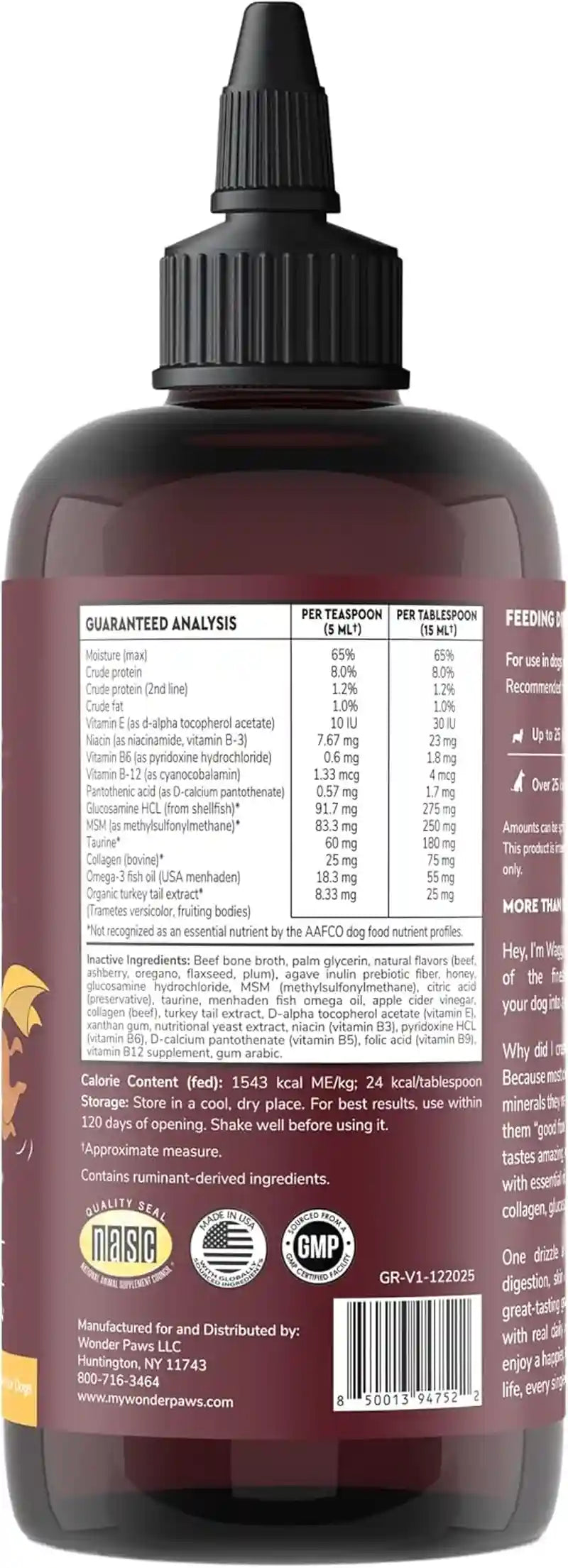 premium-dog-gravy-food-topper-dog-food-topper-for-dry-food-wet-food-picky-eaters-tasty-all-in-one-multivitamin-bone-broth-dog-gravy-with-vitamins-minerals-omegas-collagen-mushrooms-16oz