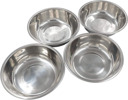 Stainless Steel Dog & Cat Bowls - 4-Pack1