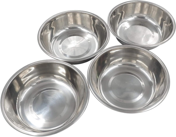 Stainless Steel Dog & Cat Bowls - 4-Pack1