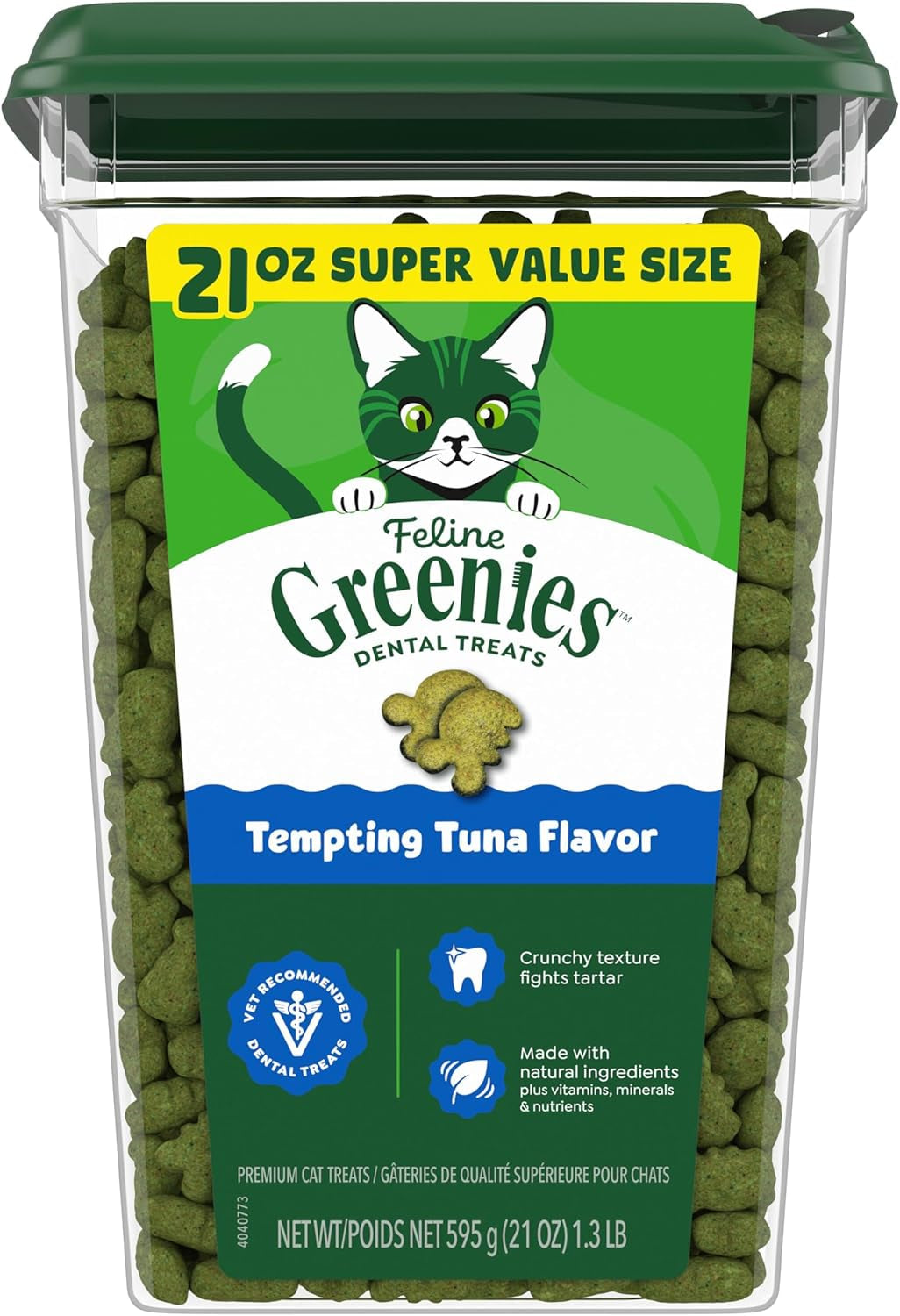 greenies-feline-natural-dental-cat-treats-tempting-tuna-flavor-9-75-oz-1-veterinarian-recommended-36-less-tartar-in-28-days-cleans-to-gumline-crunchy-texture-natural-ingredients