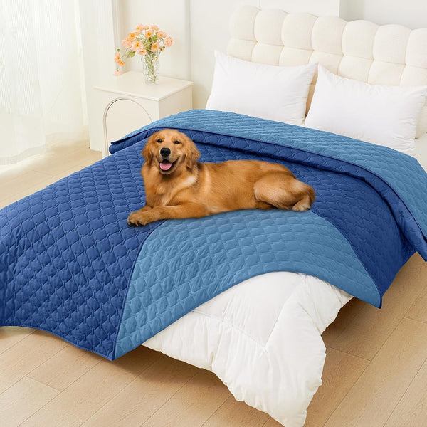 Smiry Waterproof Dog Bed Cover Blanket, Reversible Pet Blanket | Soft Reversible, Washable Leakproof Cats Dogs Couch Cover for Sofa, Couch, Furniture (30X70 Inch)124