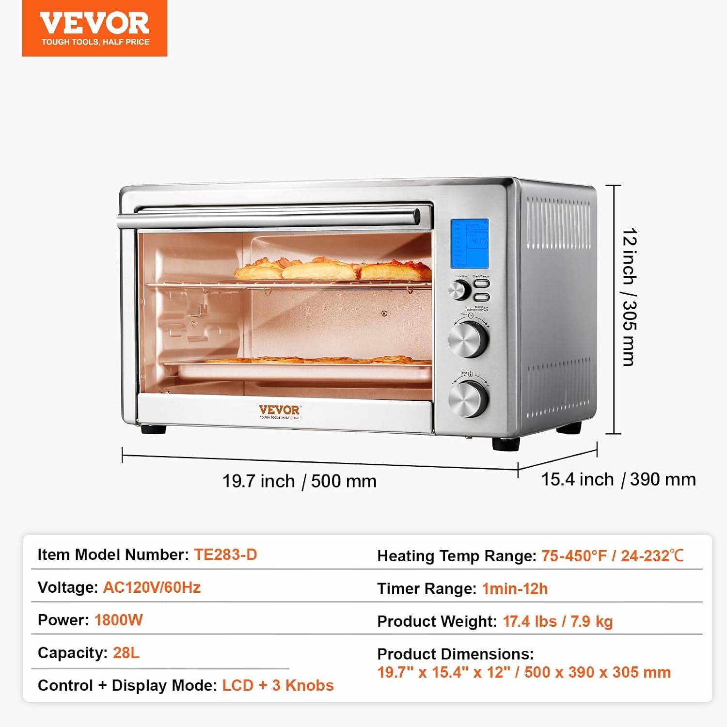 air-fryer-toaster-oven-28l-29-6qt-large-capacity-13-in-1-functional-convection-oven-1800w-2-tier-toaster-ovens-countertop-combo-with-wire-racks-pizza-pan-gloves-home-and-commercial-use