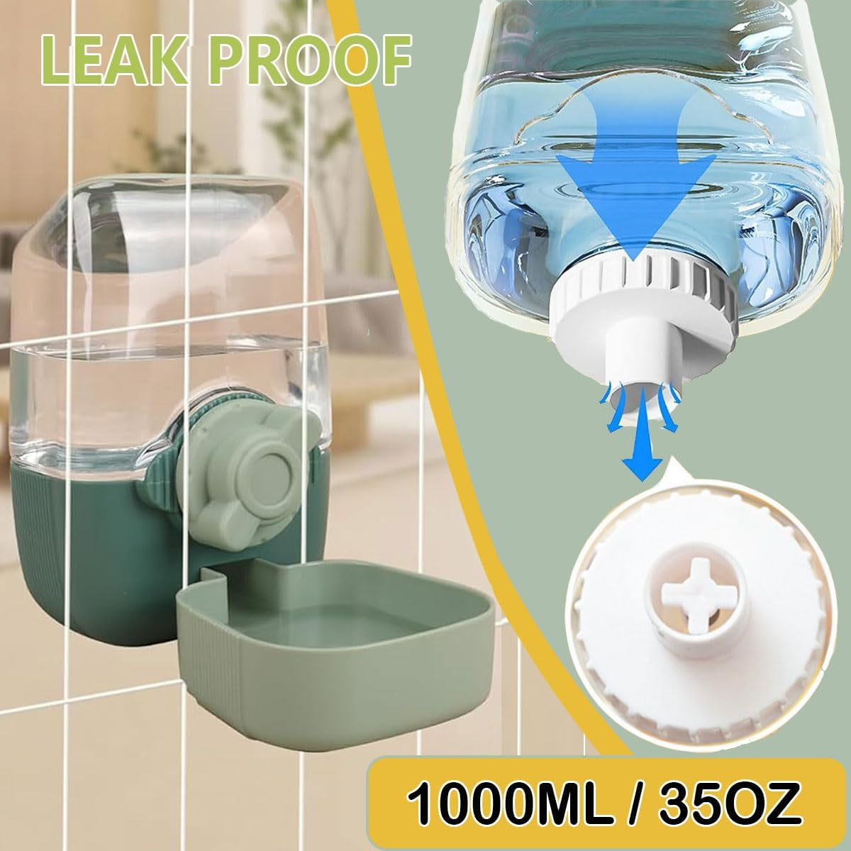 35oz-hanging-automatic-rabbit-water-dispenser-cage-water-bottle-auto-gravity-pet-water-station-for-small-animals-puppy-kitten-rabbit-chinchilla-hedgehog-ferret-1lgreen