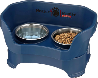Neater Pet Brands Neater Feeder Deluxe Mess Proof Dog Bowls Elevated for Large Dogs over 40 Lbs, Made in USA, No Spill Raised Dog Food Bowl Stand Feeding Station, Food and Water Bowl Set, Black32