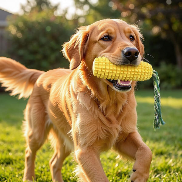 Carllg Dog Chew Toys for Aggressive Chewers, Indestructible Tough Durable Squeaky Interactive Dog Toys, Puppy Teeth Chew Corn Stick Toy for Small Medium Large Breed4