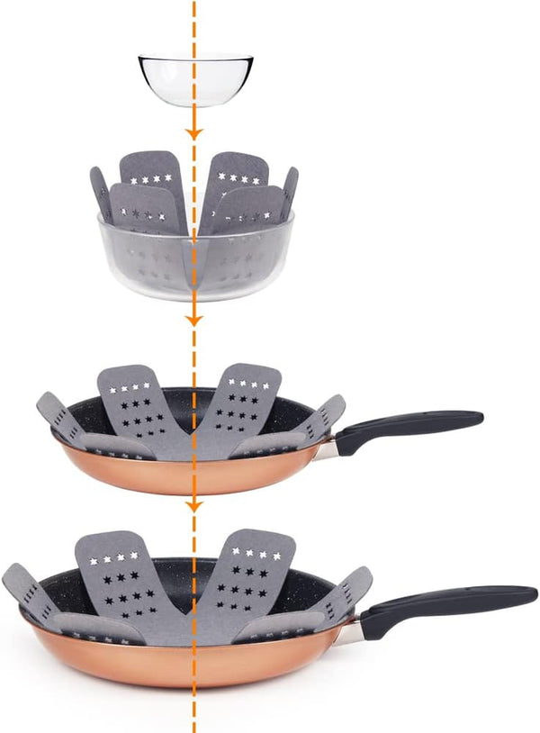 Pan and Pot Protectors, Larger & Thicker Pan Protectors with Stars, Set of 6 and 3 Different Sizes, Pot Protectors for Stacking and Protecting Your Cookware | 6-Piece Cookware Dividers with Stars Protect Pans, Pots, Bowls and Dishes from Scratches and Chipping When Stacked or Stored8