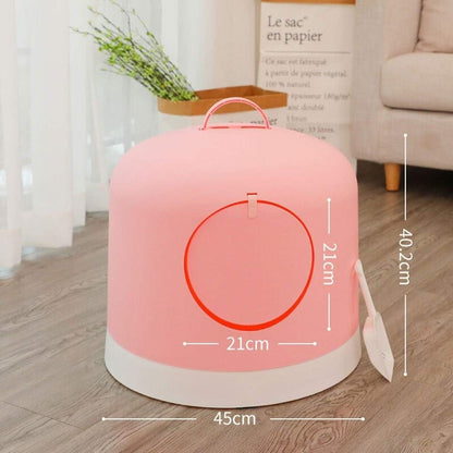 Dog Potty Training Toilet ﻿ Pet Cat Supplies Basin Large Fully Enclosed Litter Box Toilet Space Potty(Pink)2