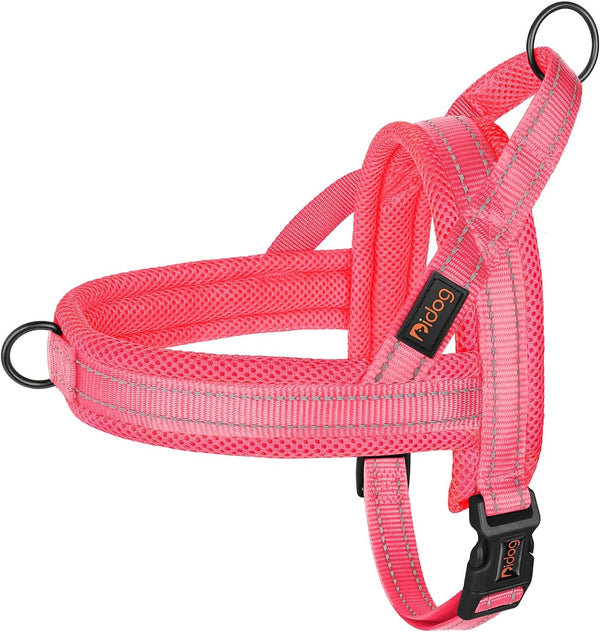 Didog No Pull Dog Harness for Small Dogs, Breathable Mesh Padded,Hot Pink,S | Quick Fit, Easy on and Off, Lightweight, Reflective Vest Harness for Night Safty, Easy for Walking and Training, Chest 18-22"13
