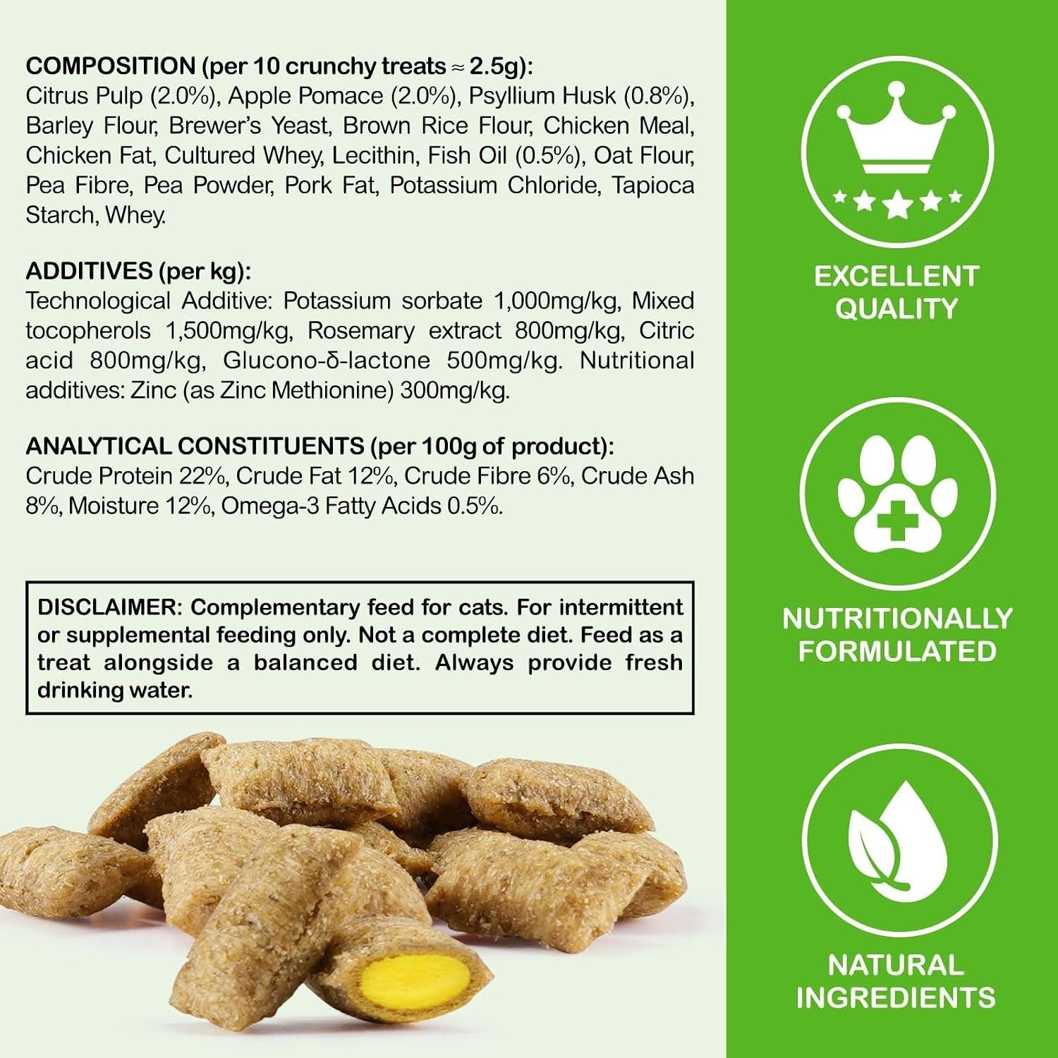 cat-hairball-support-crunchy-creamy-chews-omega-3-zinc-for-healthy-skin-coat-tasty-chicken-flavor-supports-skin-coat-digestion-30-day-supply