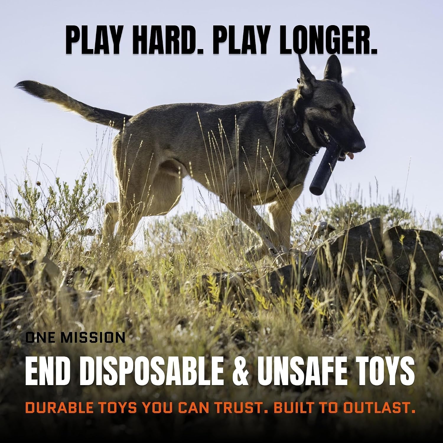 monster-k9-chew-stick-virtually-indestructible-lifetime-guaranteed-usa-made-vulcron™-natural-rubber-durable-heavy-duty-tug-fetch-dog-toy-for-aggressive-chewers-med-large-breeds-9x1-75