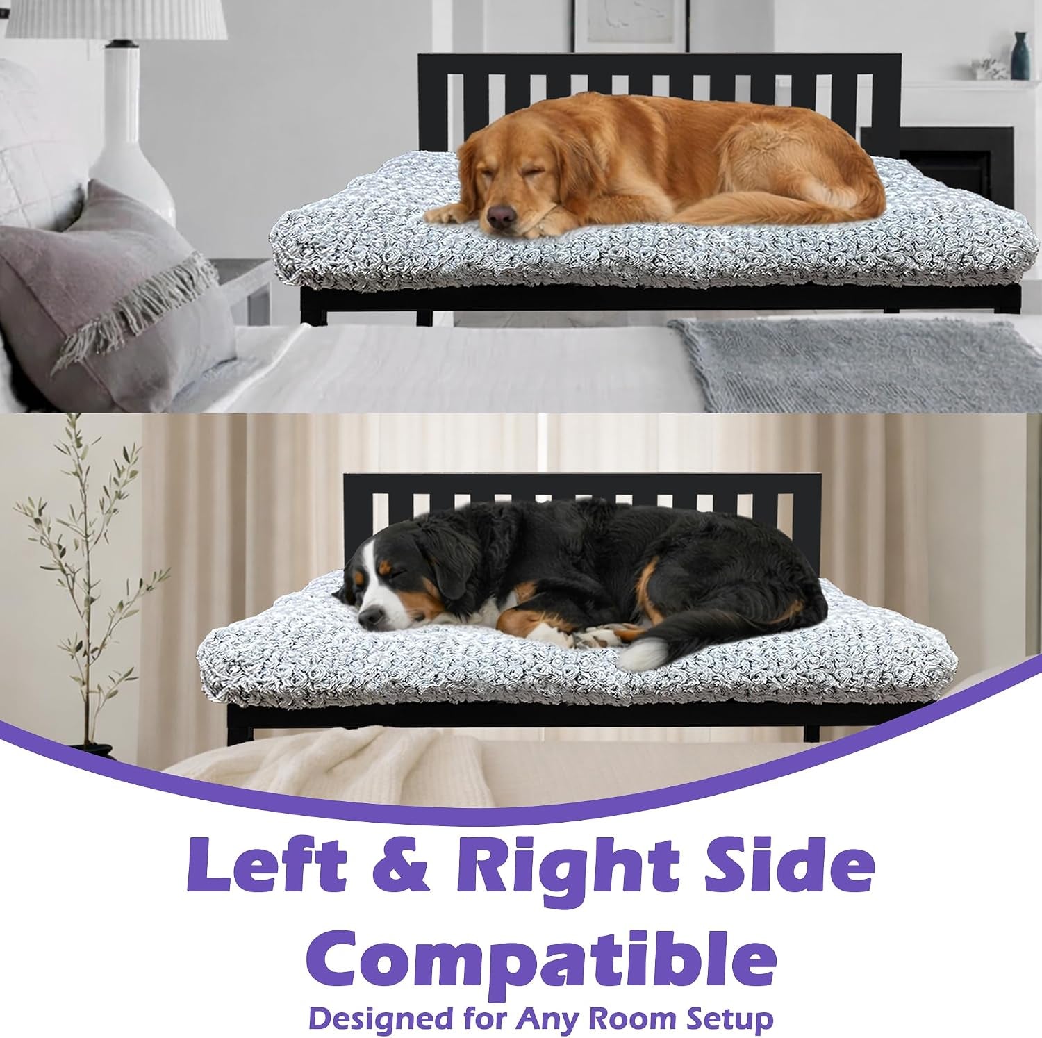 beside-dog-bed-adjustable-height-dog-bunk-beds-47x-31-metal-dogs-bed-frame-with-cushion-x-large