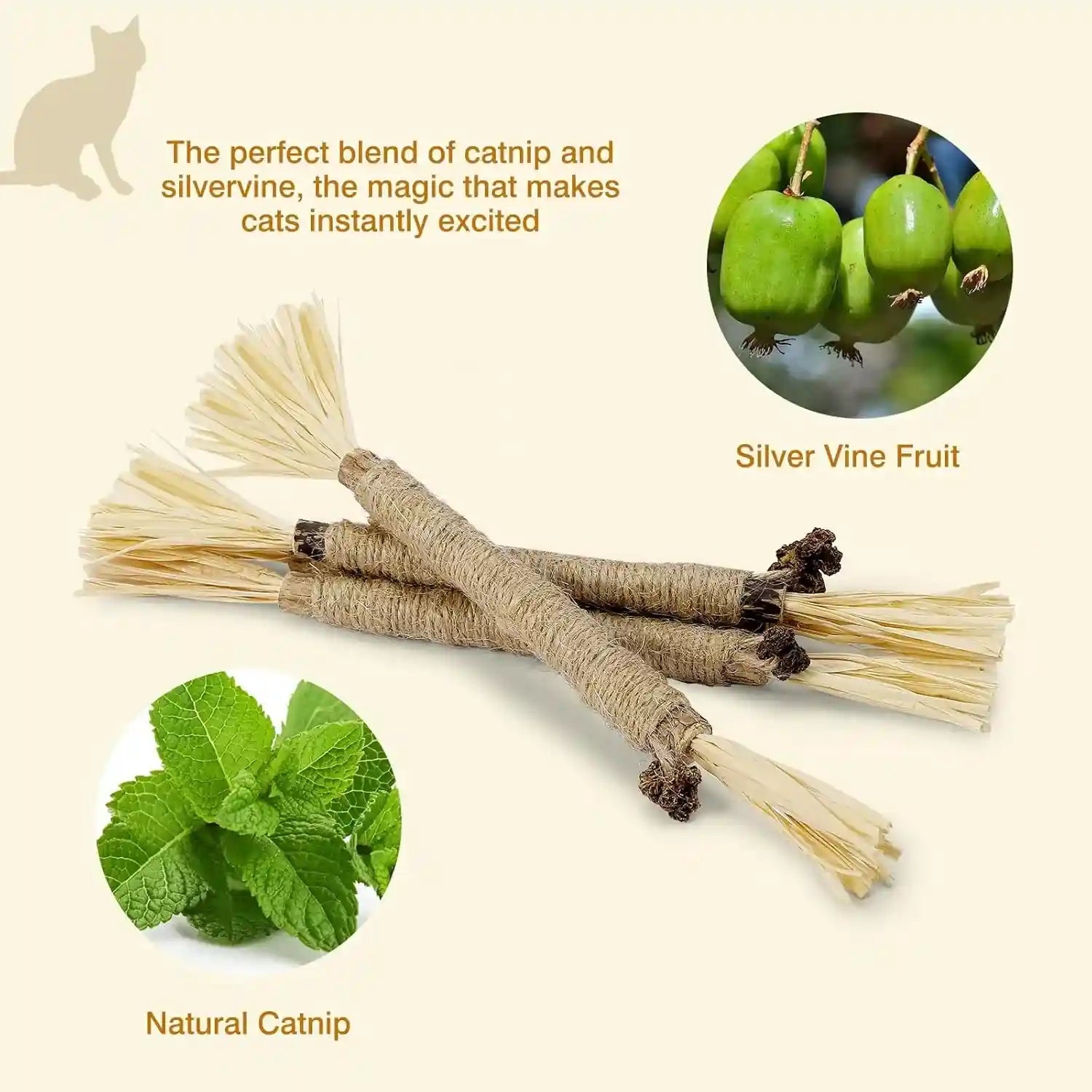 4-pack-silvervine-sticks-for-cats-cat-chew-toy-for-teeth-cleaning-edible-matatabi-kitty-chew-sticks-catnip-cat-toys-for-indoor-cats-4-sticks