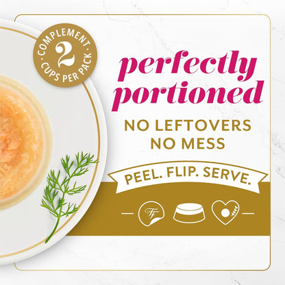 Purina Fancy Feast Layered Delights Chicken Mousse Topped with Flaked Salmon Gourmet Wet Cat Treats - 1.96 Oz. (Pack of 8)5