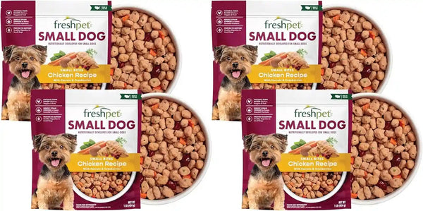 Freshpet Healthy & Natural Food for Small Dogs/Breeds, Fresh Grain Free Chicken Recipe, 1Lb, Yellow (6-27975-01204-5)11