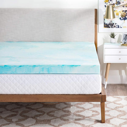 3 Inch Full Memory Foam Mattress Topper, Gel Foam Mattress Topper for Pressure Relief, Ventilated Design Bed Topper in a Box, Certipur-Us Certified | Gel Memory Foam Relieves Pressure, Ventilated Design Keeps Cool. Fits Full Size, Certipur-Us Certified, Comes in a Box.8