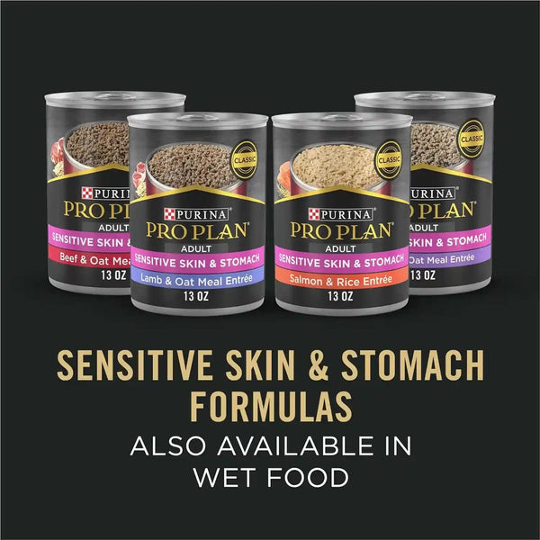 Purina Pro Plan Sensitive Skin and Stomach Dog Food Dry, Adult Salmon & Rice Formula, Digestive Health - 4 Lb. Bag9