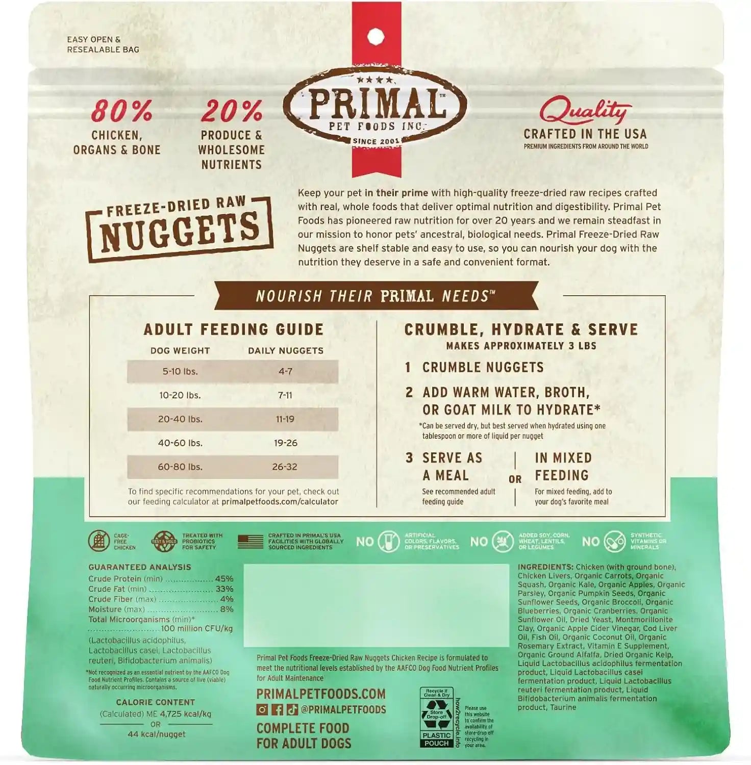 primal-freeze-dried-dog-food-nuggets-chicken-complete-balanced-meal-topper-or-treat-premium-healthy-grain-free-high-protein-raw-dog-food-14-oz-complete-balanced-nutrition-meal-topper-or-treat-grain-free-high-protein-no-synthetic-vitamins-minerals